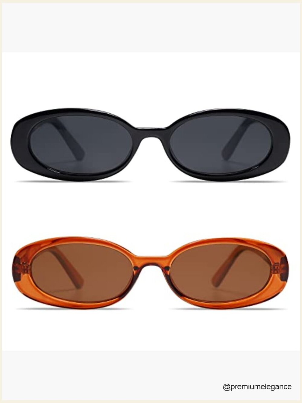 Retro Oval Polarized Sunglasses UV400 Protection - Picture 2 of 7